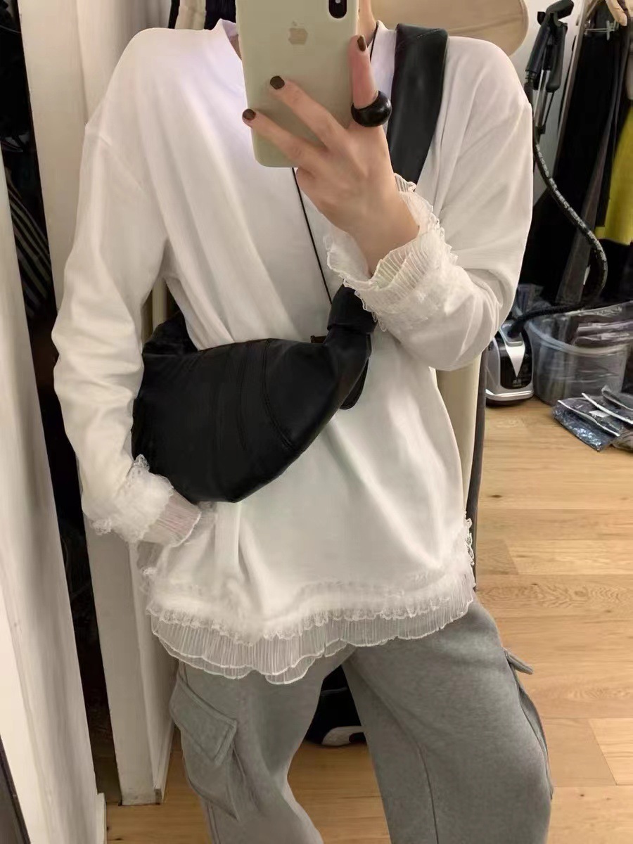 Lace Splicing T-Shirt