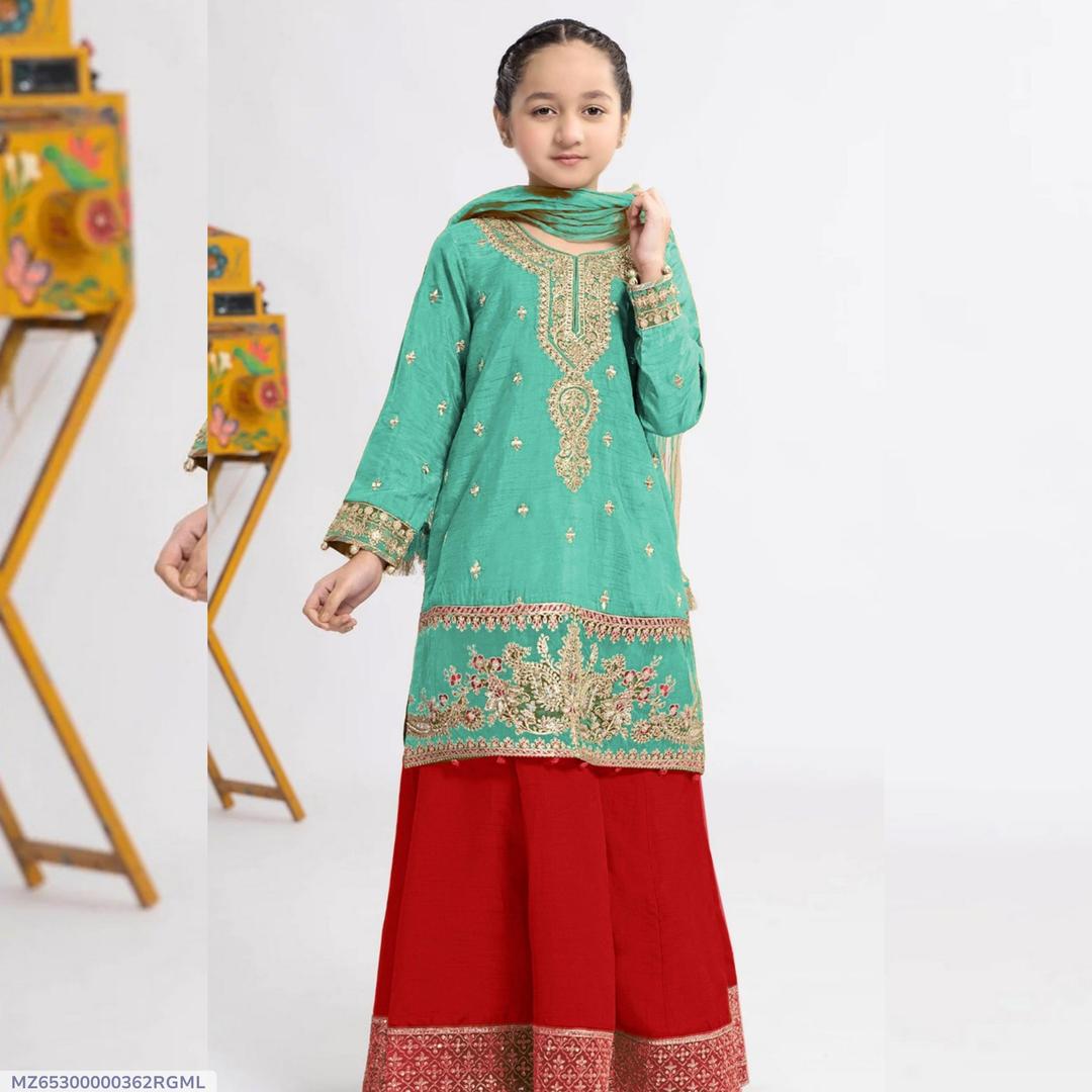 linen embroidered unstitched suit