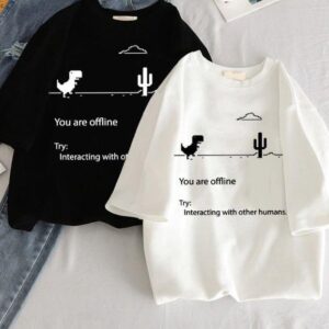 Stitched Printed T-Shirt