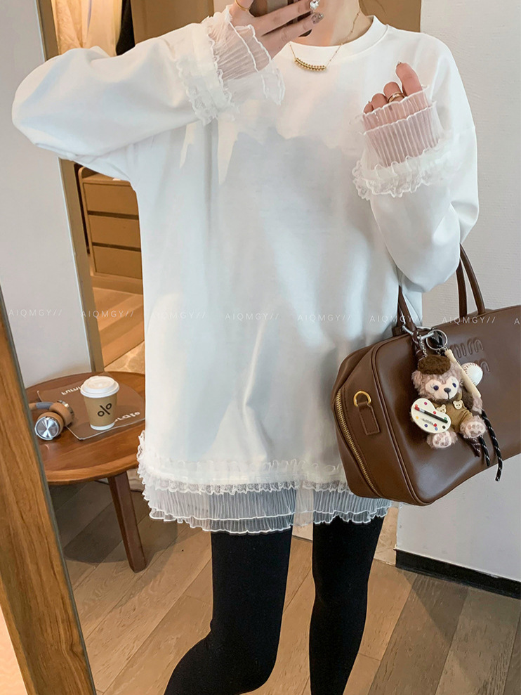 Lace Splicing T-Shirt