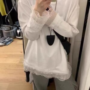 Lace Splicing T-Shirt