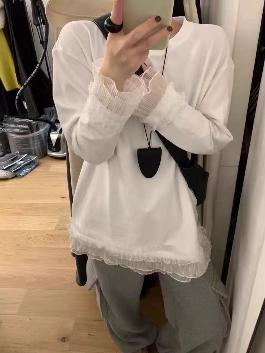 Lace Splicing T-Shirt