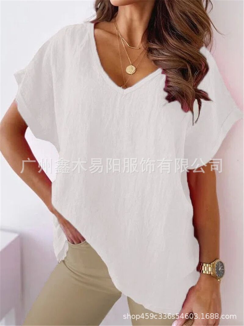 Short-Sleeved Loose Top