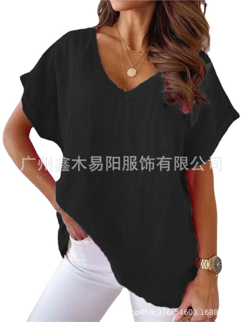 Short-Sleeved Loose Top