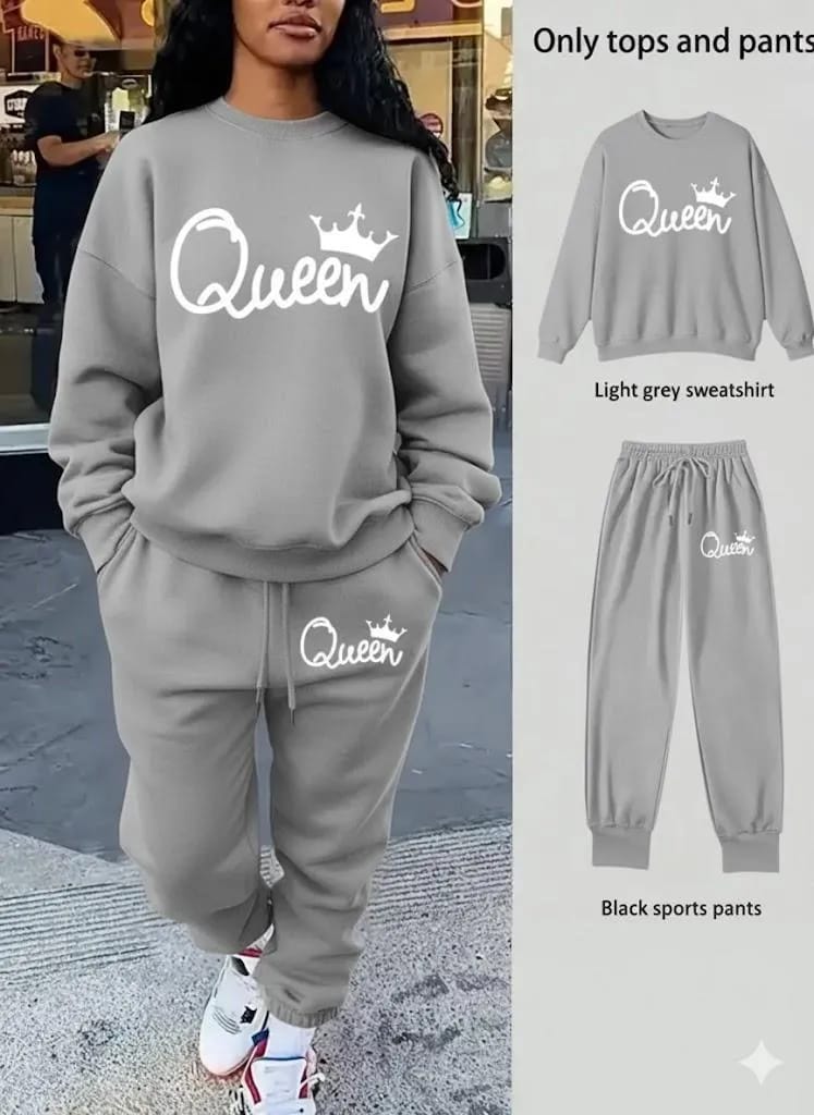 Fleece Printed Tracksuit