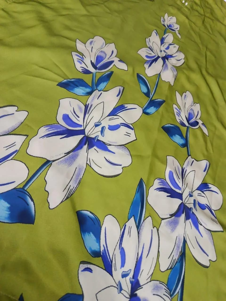 Stitched Silk Printed Shirt And Trouser