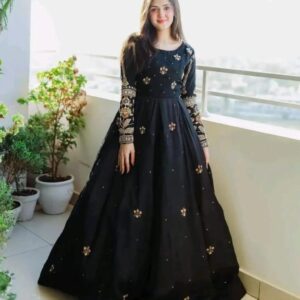 Embroidered Frock And Trouser