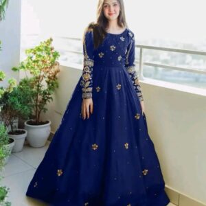 Embroidered Frock And Trouser