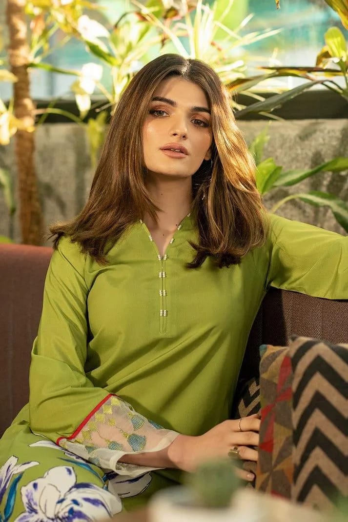 Stitched Silk Printed Shirt And Trouser