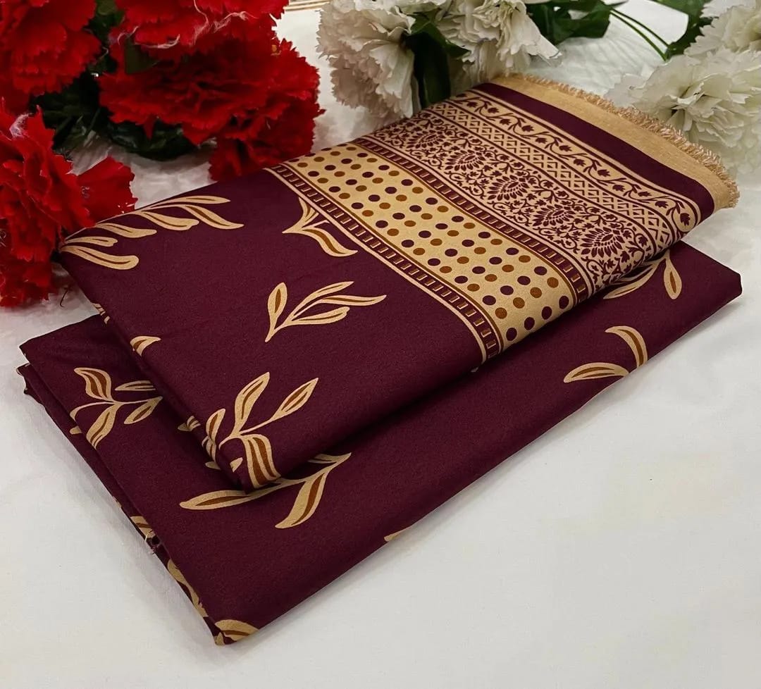 Crystal Wool Printed Shirt And Trouser