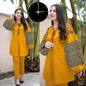 Linen Embroidered Shirt And Trouser