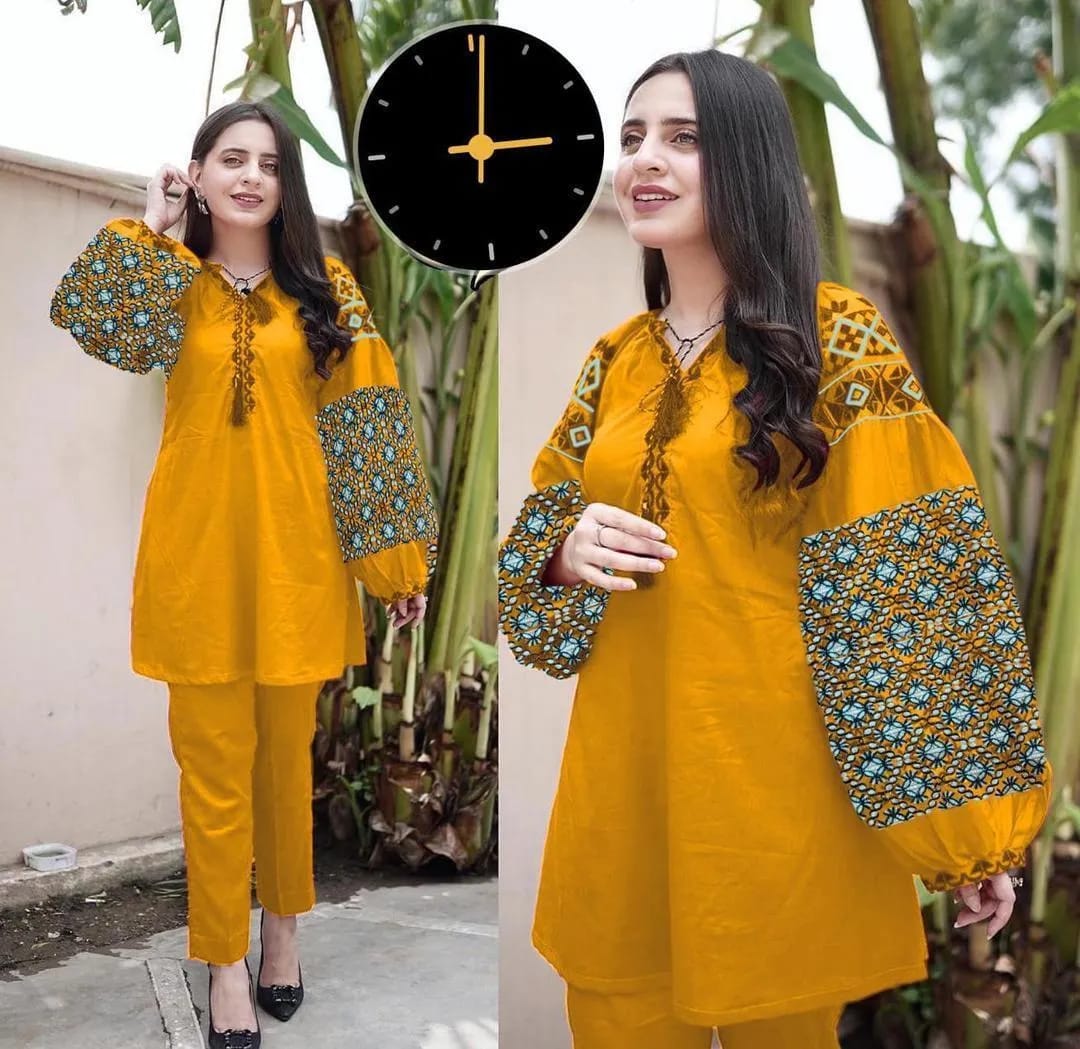 Linen Embroidered Shirt And Trouser