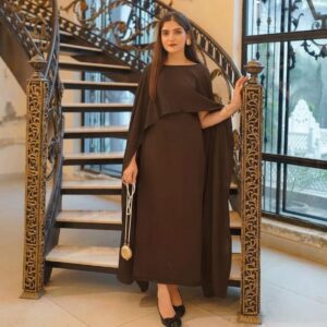 Shamoz Silk Plain Maxi And Jacket