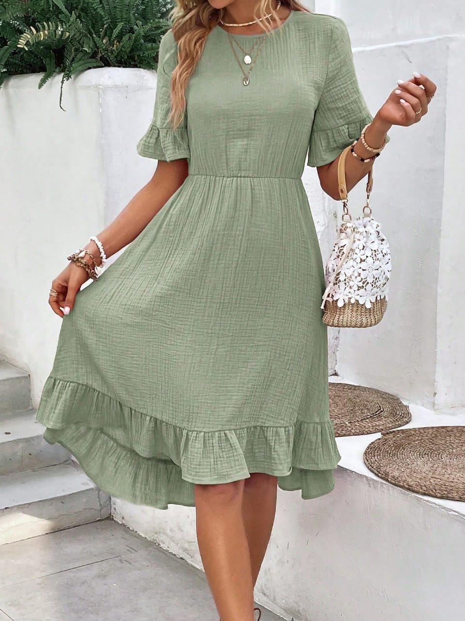 Short-Sleeve Dress