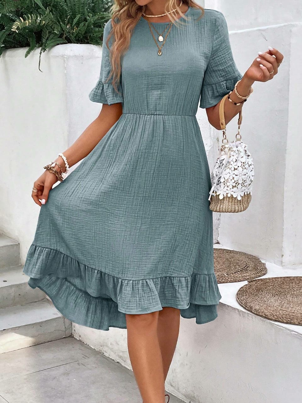 Short-Sleeve Dress