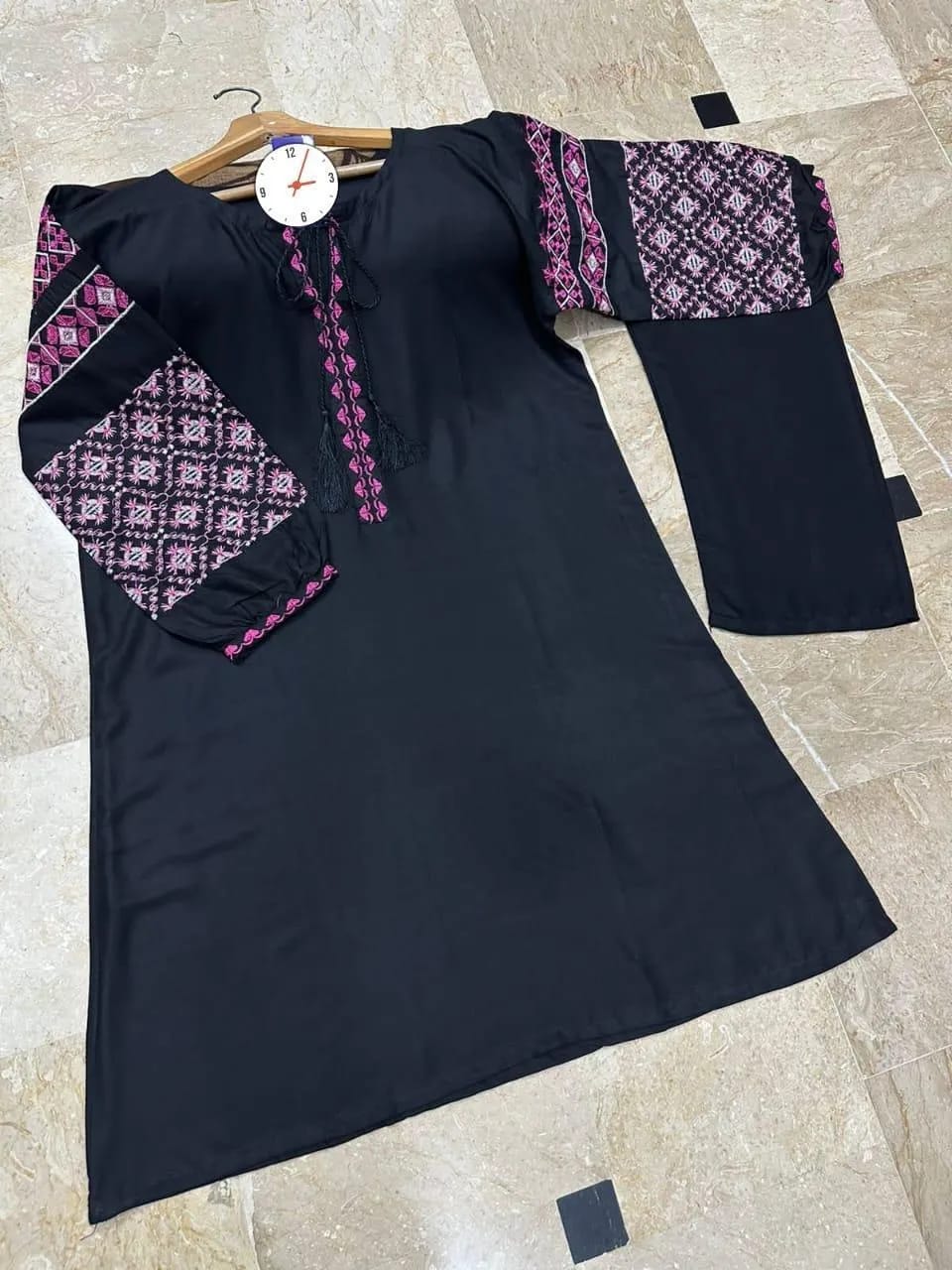 Embroidered Shirt And Trouser