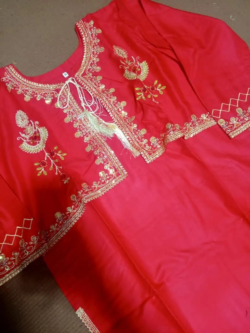 Linen Embroidered Shirt And Trouser