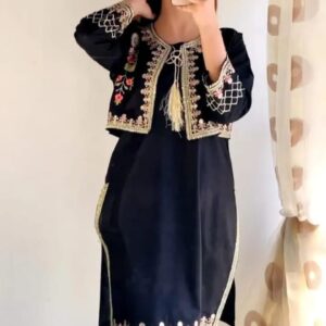 Linen Embroidered Shirt And Trouser