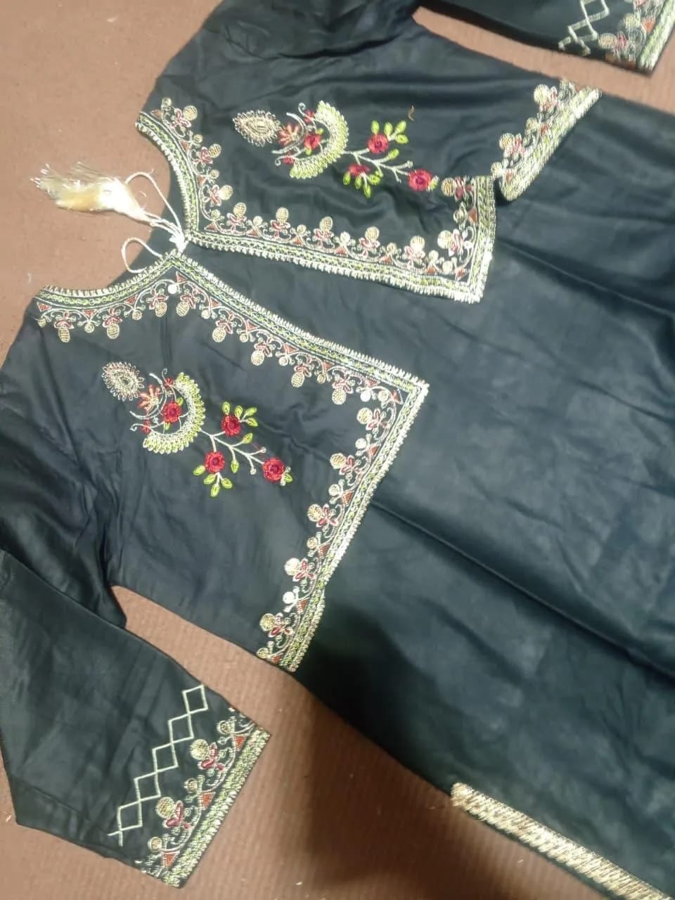 Linen Embroidered Shirt And Trouser