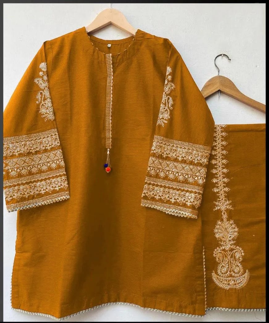 Silk Embroidered Shirt And Trouser