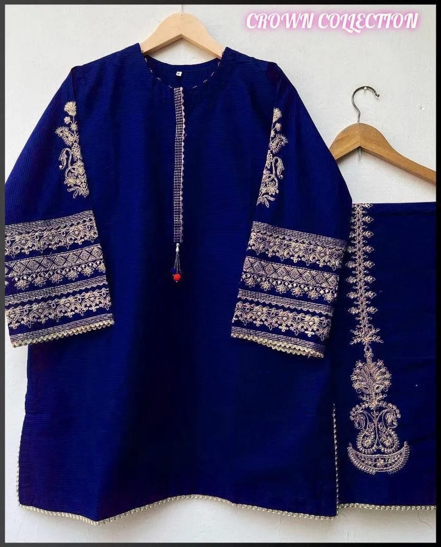 Silk Embroidered Shirt And Trouser