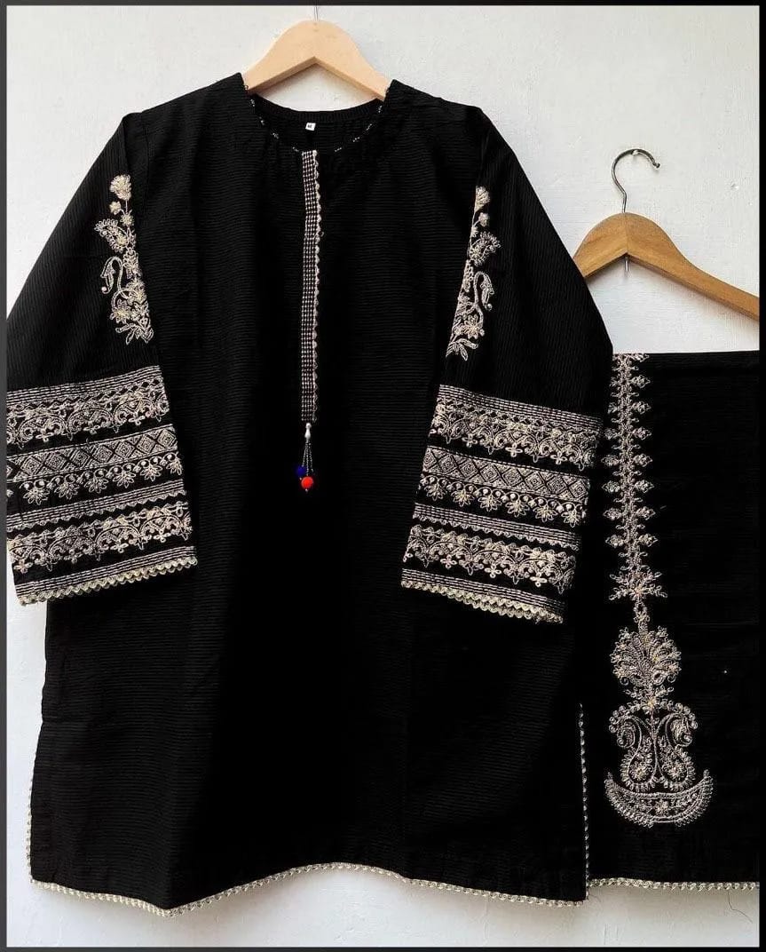 Silk Embroidered Shirt And Trouser