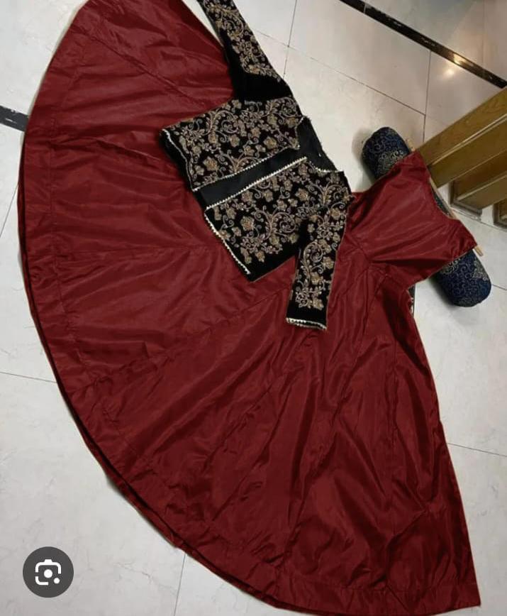 Shamoz Silk Plain Maxi And Jacket