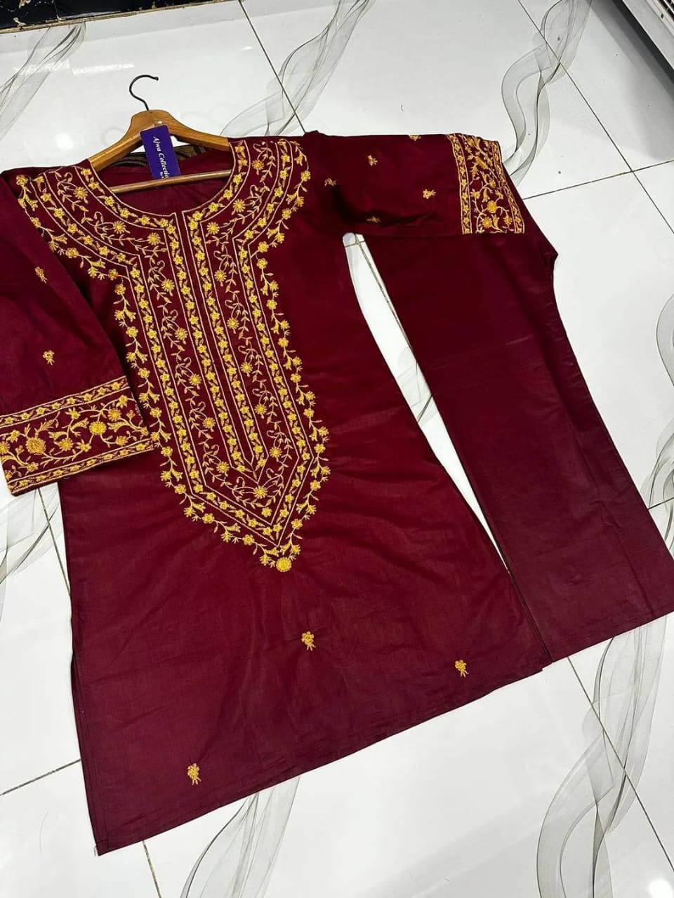 Stitched Cotton Embroidered