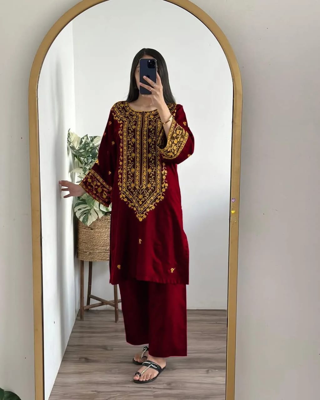 Stitched Cotton Embroidered