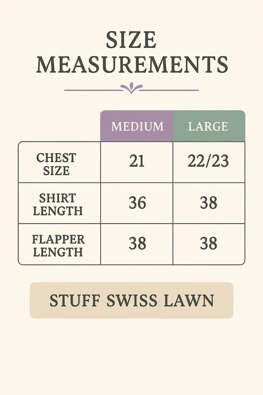 Swiss Lawn Mirror Work Shirt And Trouser