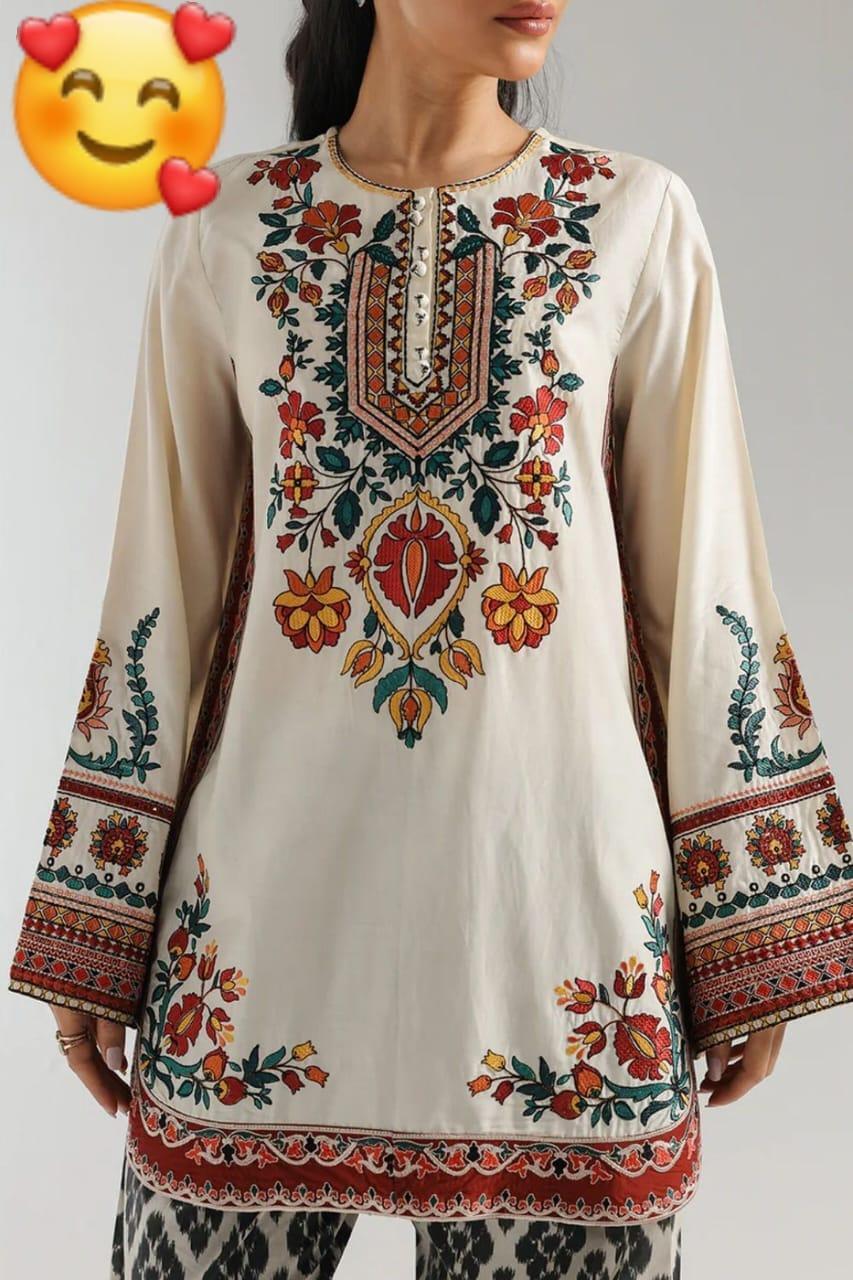 Swiss Lawn Printed Shirt And Trouser