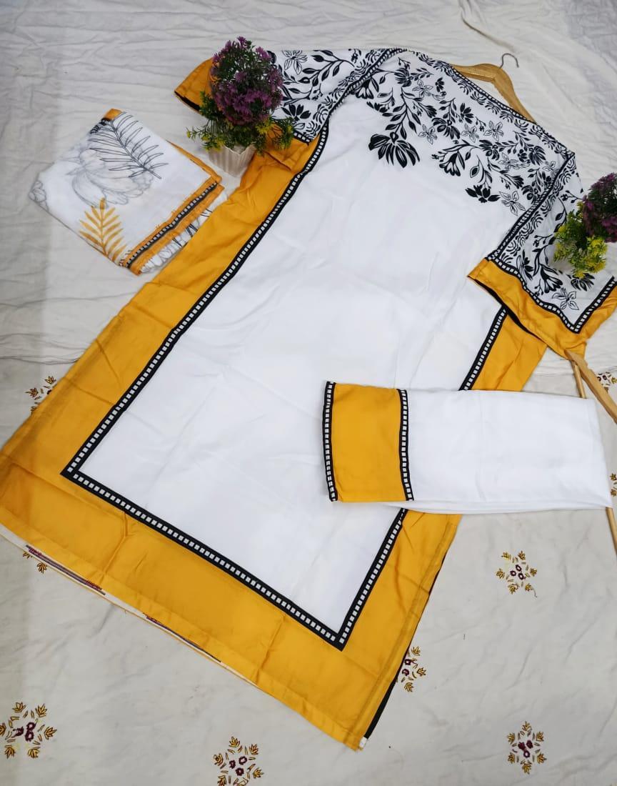 Swiss Lawn Printed Shirt And Trouser