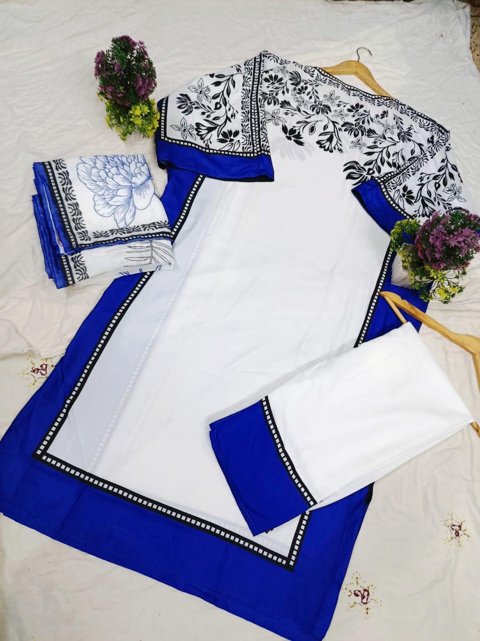 Swiss Lawn Printed Shirt And Trouser