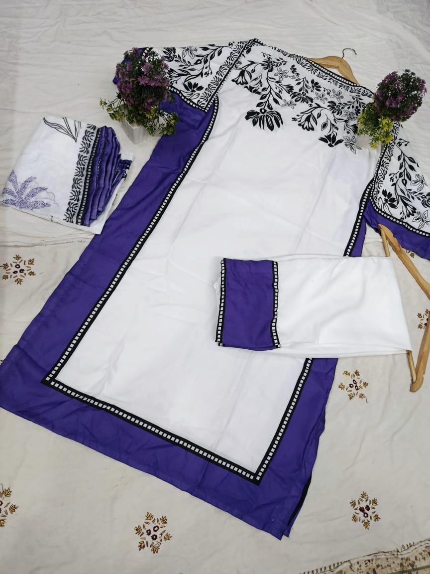 Swiss Lawn Printed Shirt And Trouser