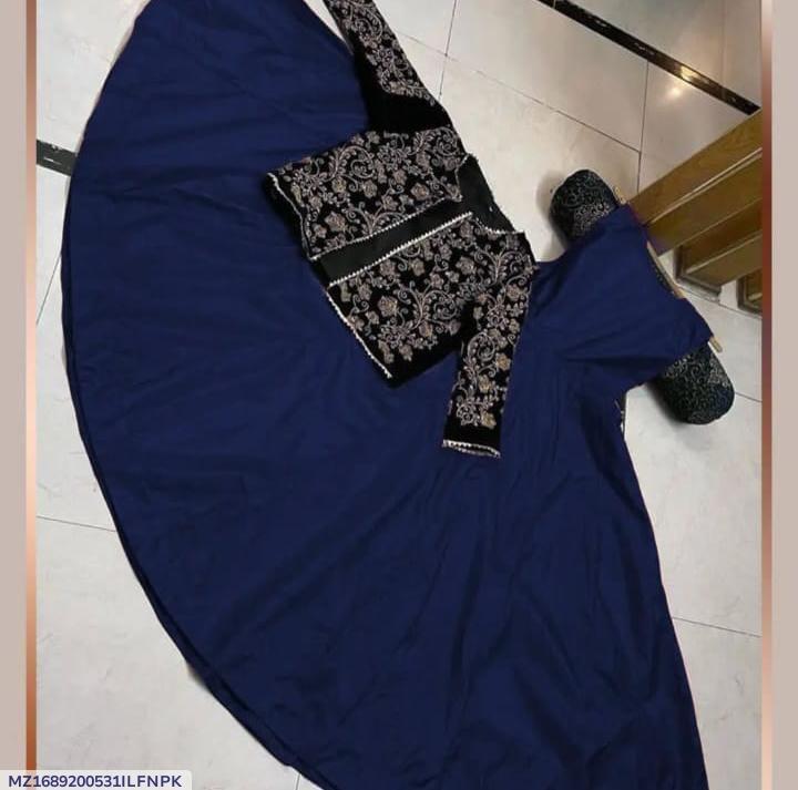 Shamoz Silk Plain Maxi And Jacket