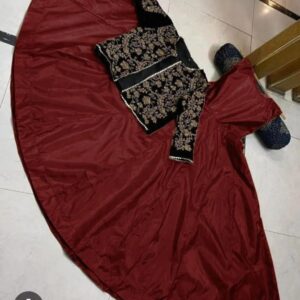 Shamoz Silk Plain Maxi And Jacket