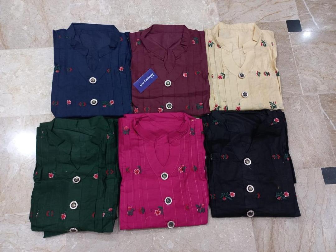 Stitched Cotton Embroidered Shirt And Trouser