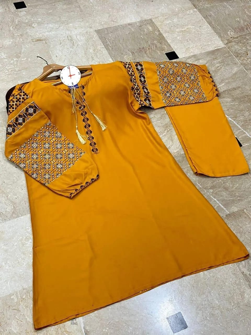 Linen Embroidered Shirt And Trouser