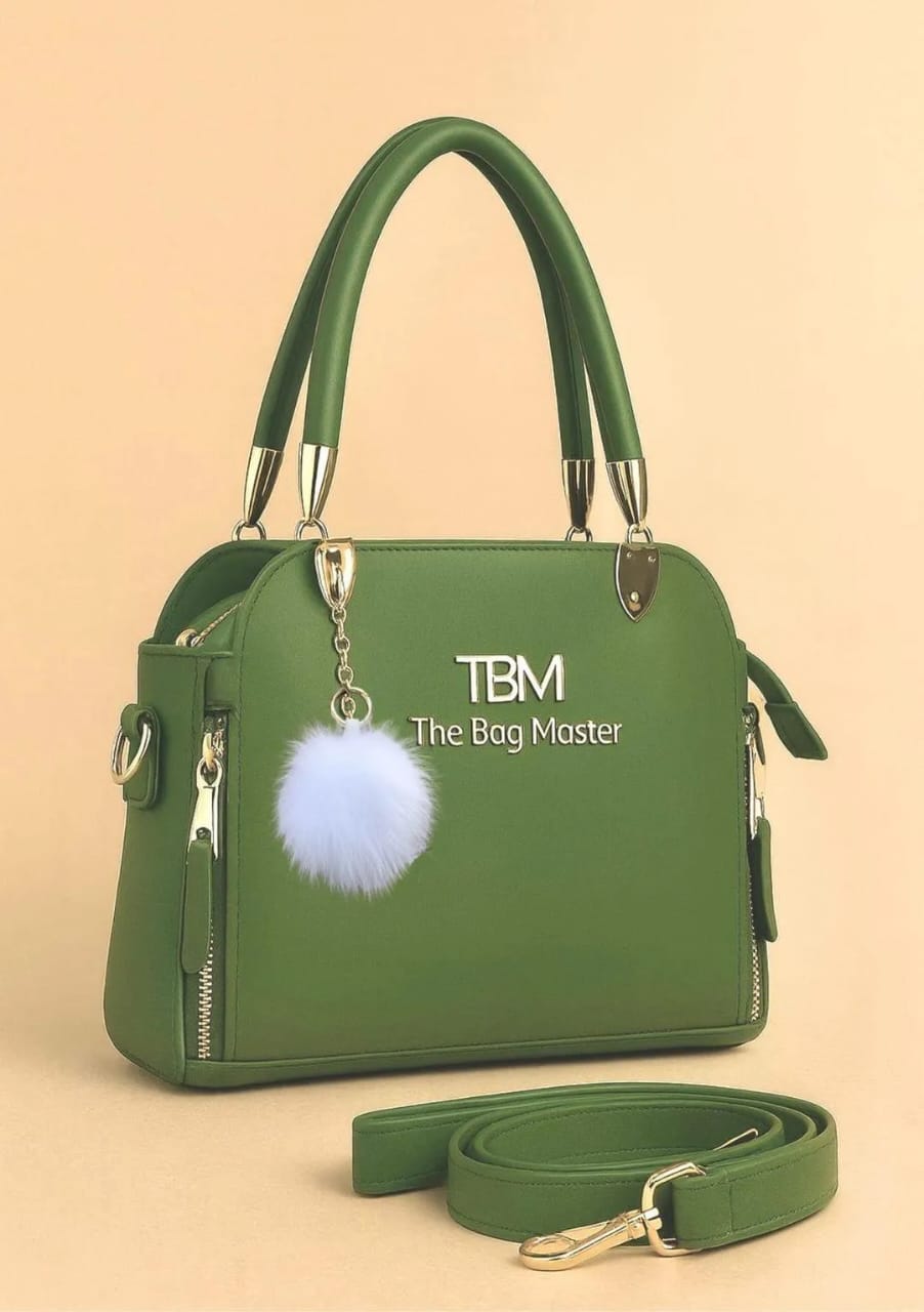 Leather Plain Hand Bag