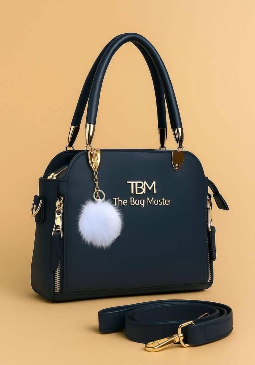 Leather Plain Hand Bag