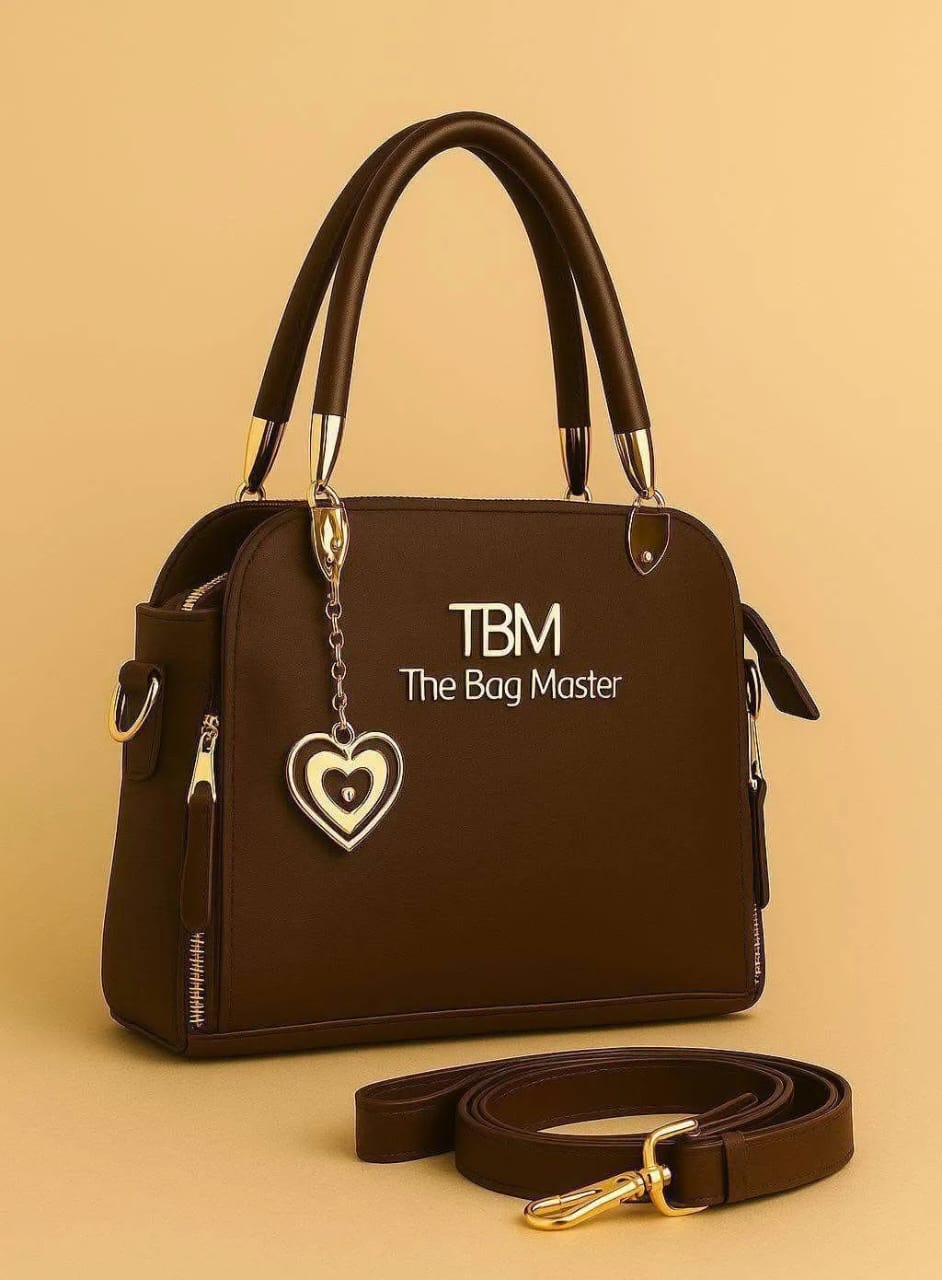 Leather Plain Hand Bag