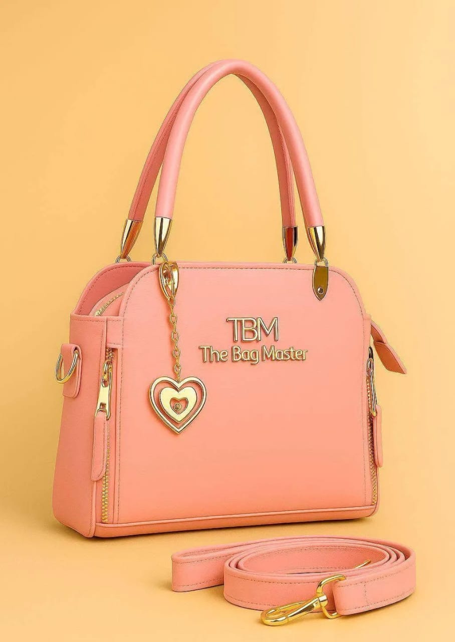 Leather Plain Hand Bag