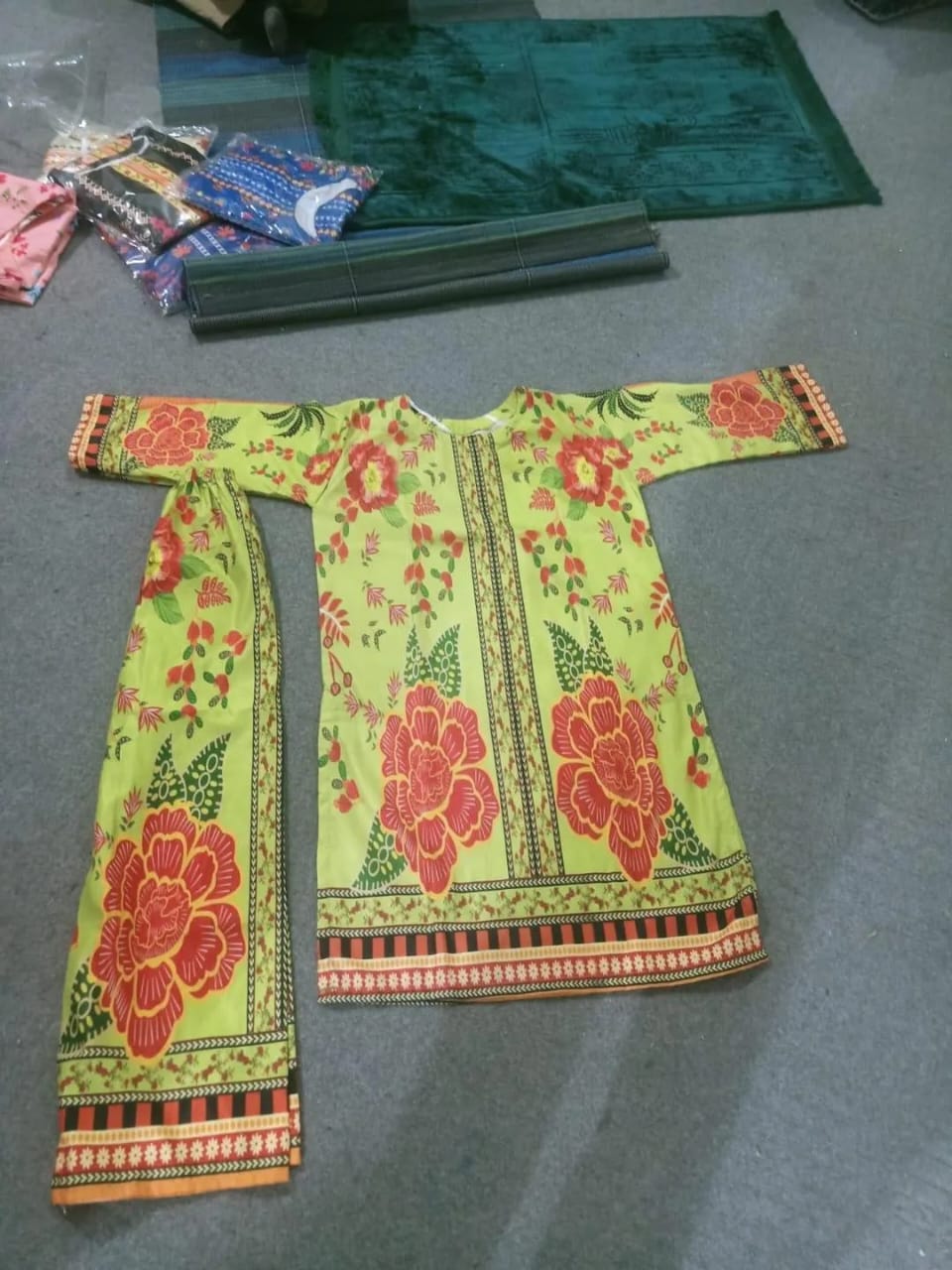 Wool Digital Print Shirt And Trouser