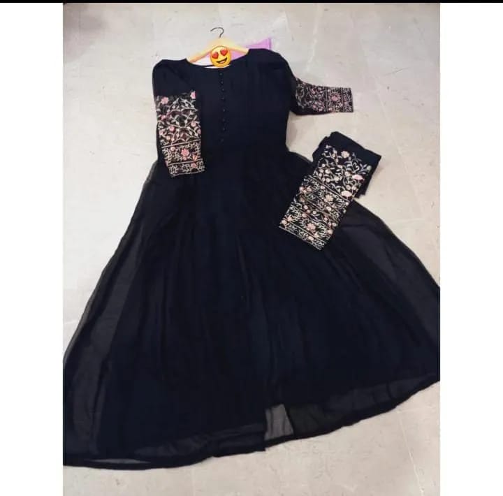 Embroidered Maxi And Trouser