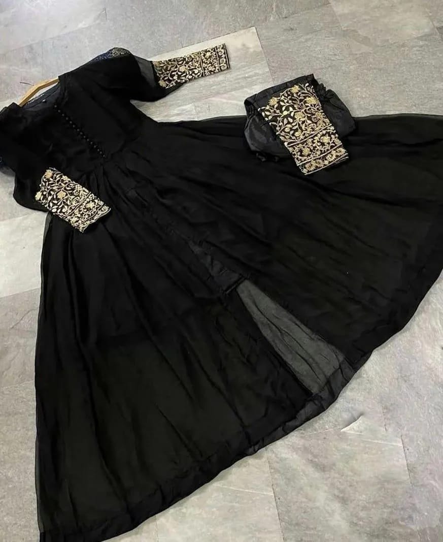 Embroidered Maxi And Trouser