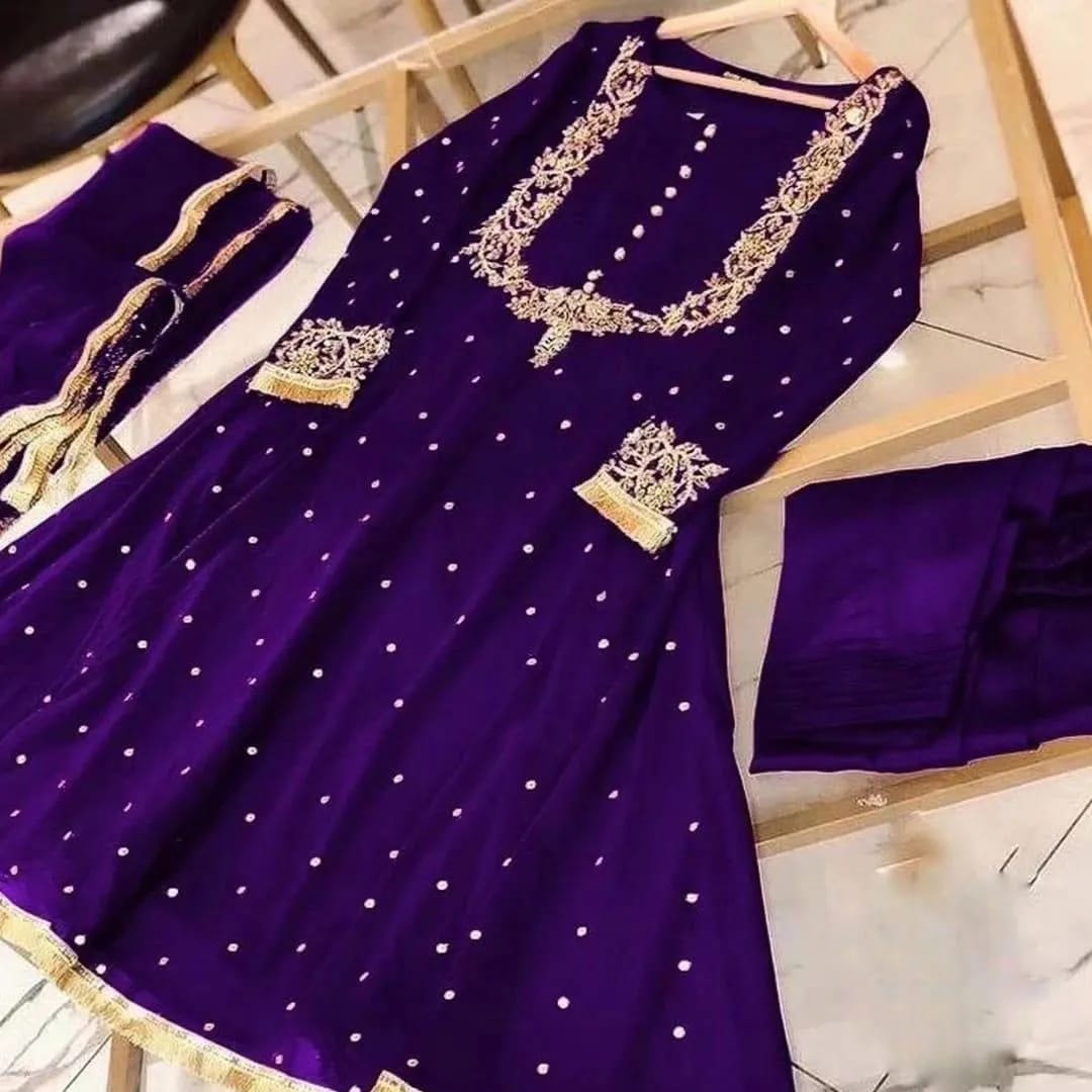 Embroidered Maxi And Trouser