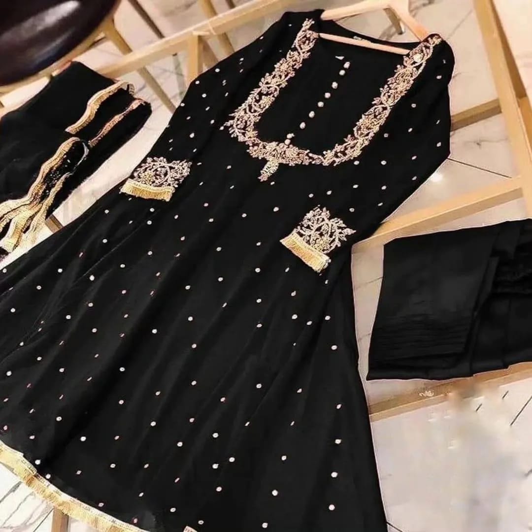 Embroidered Maxi And Trouser