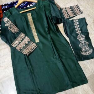 Silk Embroidered Shirt And Trouser