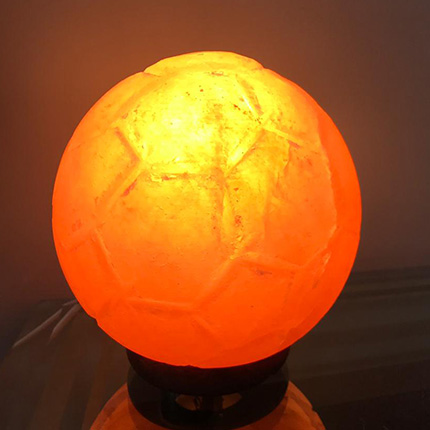himalayan salt lamp fancy football shape