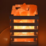himalayan salt lamp wooden baskets